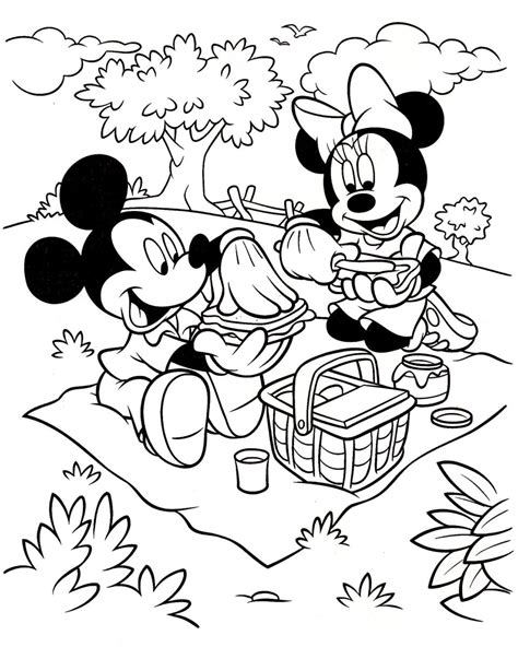 Vous pouvez également imprimer les pages à colorier que vous aimez et les colorier sur papier. Coloriage Mickey et Minnie à imprimer - Le Mag : Family Sphere