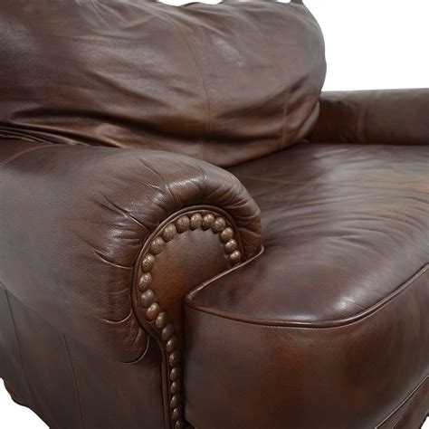 68 Off Lane Furniture Lane Furniture Brown Leather Chair And Ottoman