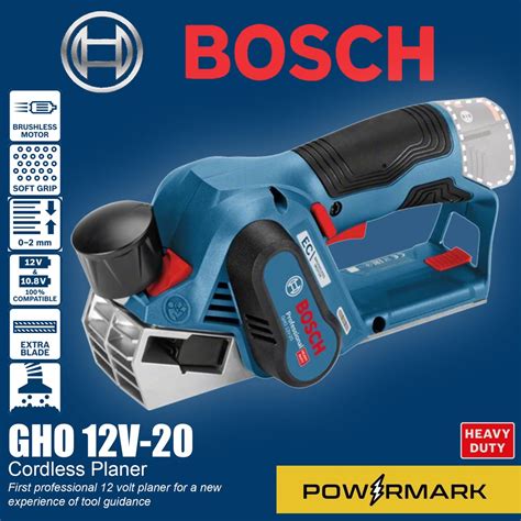 Bosch Gho 12v 20 Cordless Planer Solo Tool Shopee Philippines