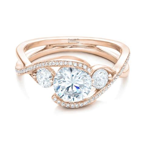 Gold electroplate this is a piece consisting of a base metal, often brass, with a certain i bought 24kt gold rings they are stamped 995 on each ring is that real on october 16, 2019 18k Rose Gold Custom Diamond Wrap Engagement Ring #101472 ...