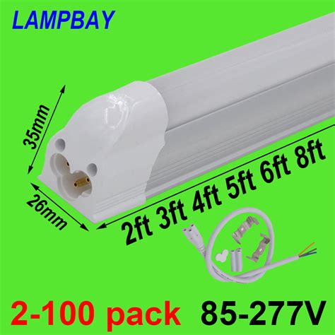 T5 Integrated Bulb Fixture 2ft 3ft 4ft 5ft 6ft 8ft Led Tube Light Slim