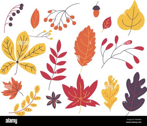 Vivid Red Leaf Stock Vector Images Alamy