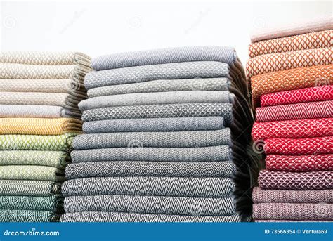 Colorful Fabrics Stock Photo Image Of Collection Blank 73566354