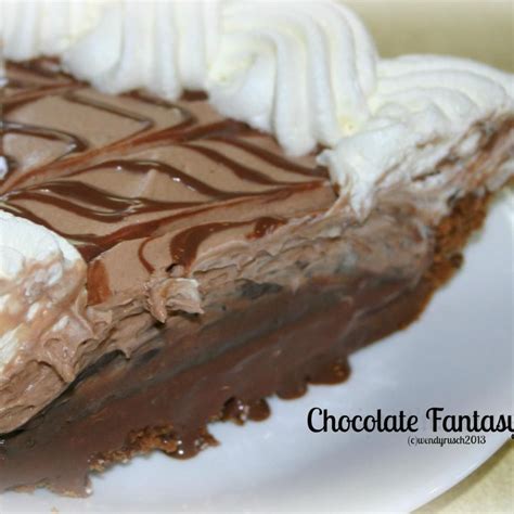 Chocolate Fantasy Pie Recipe Chocolate Fantasy Chocolate Pies