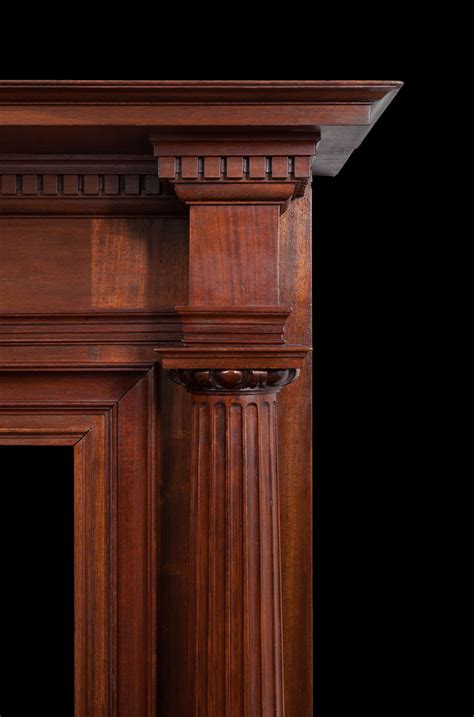 Wooden Mantel W114 19th Century Antique Fireplaces Neoclassical