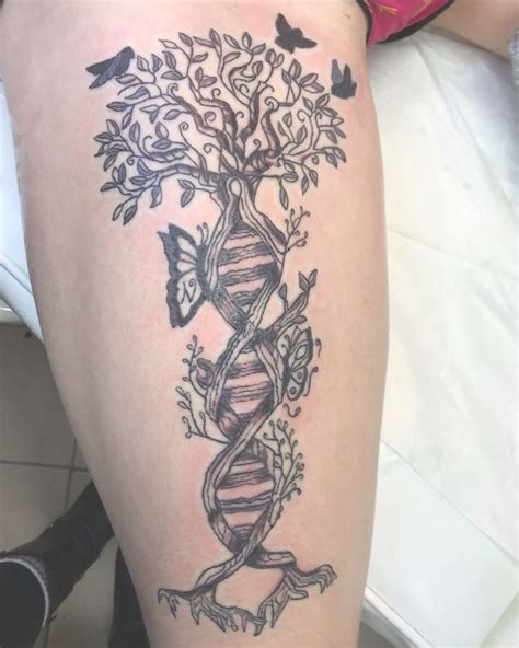 DNA Family Tree Tattoo | Tattoo Ideas and Inspiration | Family tree tattoo, Tree tattoo, Dna tattoo