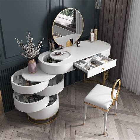 How to create the perfect beauty vanity table ahoy hoy ddgdians. White/Blue/Pink Makeup Vanity Dressing Table with Swivel ...