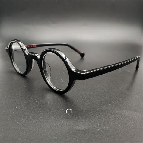 Unisex Retro Small Round Eyeglasses Acetate Frame 916 Round Eyeglasses Mens Eye Glasses