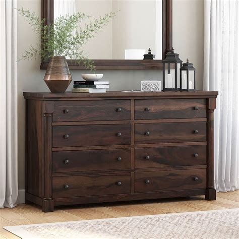 Shop allmodern for modern and contemporary solid wood dressers + chests to match your style and budget. Pioneer Transitional Solid Wood 8 Drawer Bedroom Double ...