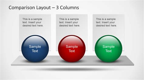 Comparison Layouts For Powerpoint With Spheres Slidemodel