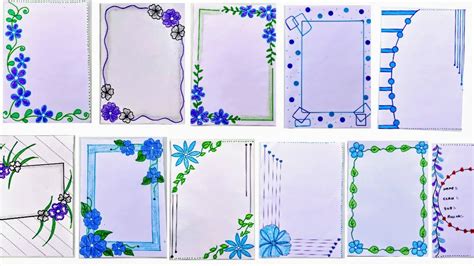 Simple Paper Border Designs For Projects
