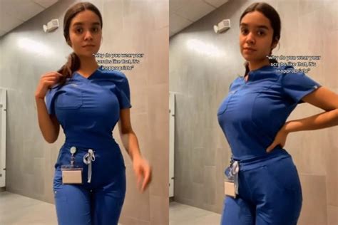 Year Old Nurse Erika Diaz Goes Viral After Flaunting Her Body In Her Tight Scrubs Page Of