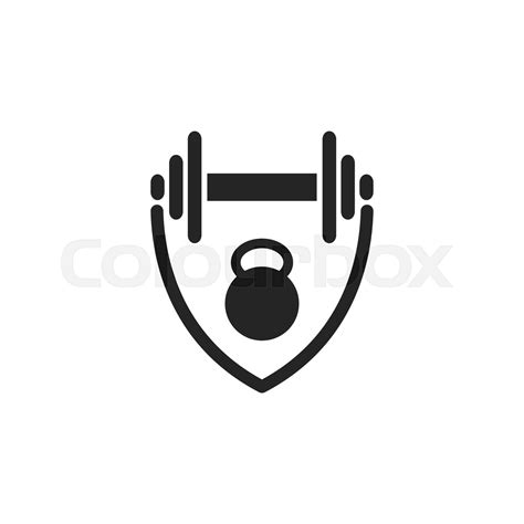 Fitness Graphic Design Template Vector Isolated Stock Vector Colourbox