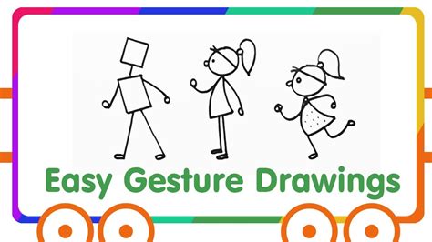Gesture Drawing For Kids How To Show Motion In Drawing Youtube