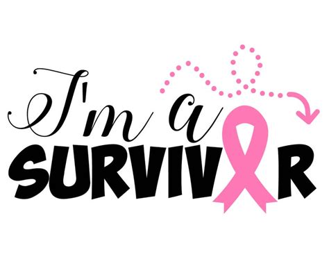 Cancer Survivor Svg Im A Survivor Svg Eps Breast Etsy