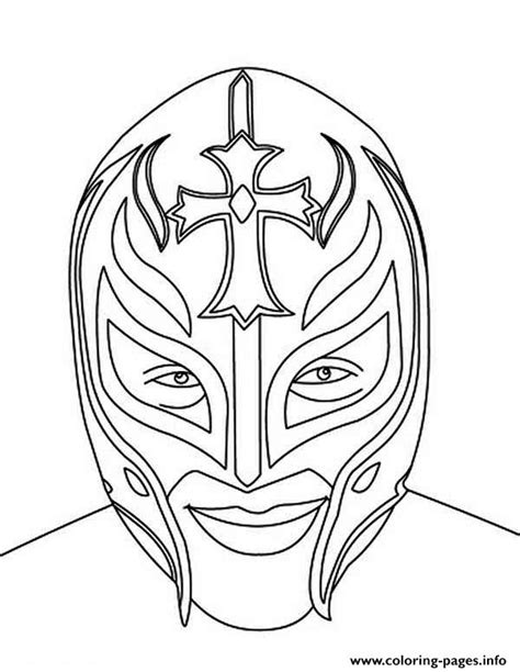 If you are looking to add a filter to your mask try this face mask with a filter pocket. Rey Mysterio Mask Face Coloring Pages Printable