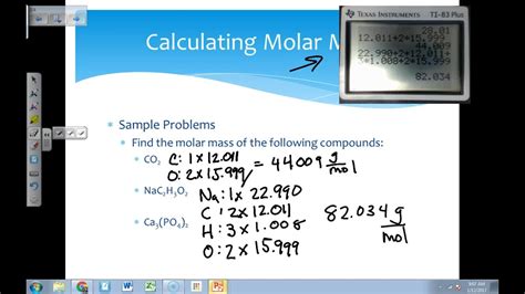Therefore, in the school's chemical problems, students can be asked to determine what the molar mass of. Calculating Molar Mass Examples - YouTube