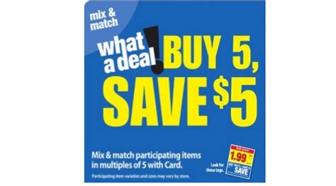 Kroger Buy Five Save 5 Mega Sale Best Deals And Coupon Matchups 83 89