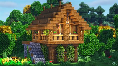 Minecraft How To Build A Small Survival House Youtube