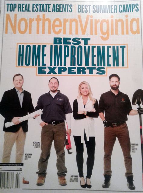 Featured In Northern Virginia Magazine As A Best Home Improvement Contractor Marshall