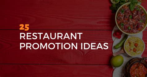 25 Restaurant Promotion Ideas Netwaiter