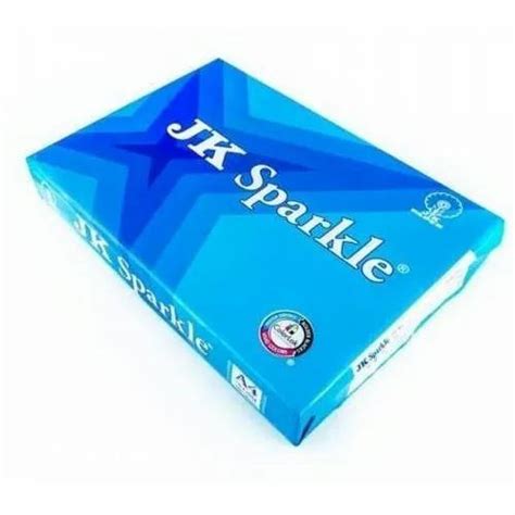 White Jk Sparkle A4 Copier Paper Gsm 70 Packaging Size 500 Sheets