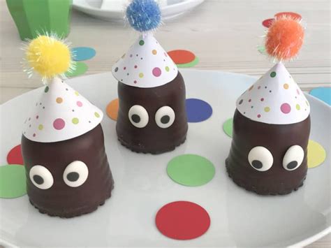 Mit kindern basteln, mit ihnen zusammen kreativ sein. Schokokuss Männchen mit Hut basteln > Süße Bastelvorlage ...