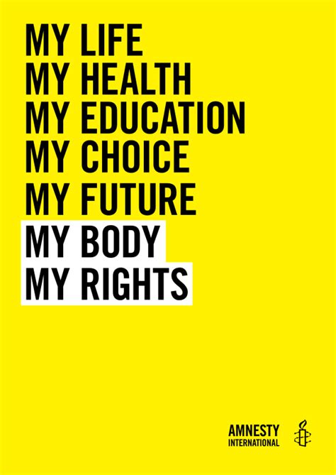 My Body My Rights World Reliefweb