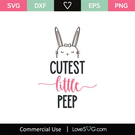 Cutest Little Peep SVG Cut File - Lovesvg.com
