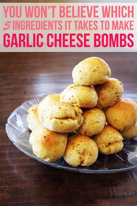 We also tend to eat when i spotted these garlic herb cheese bombs over on love bakes good cakes, i knew i needed. Insanely Easy 5-Ingredient Garlic and Herb Cheese Bombs
