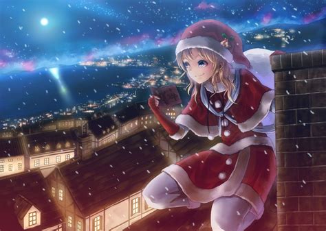 Anime Girl Christmas Wallpapers Banmaynuocnong