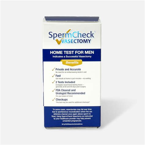 Spermcheck Male Vasectomy Home Test