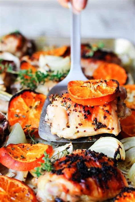 First, we used a breading of flour, egg whites, and bread crumbs to produce a crunchy. Baked Mustard Chicken with Clementines - Eating European ...