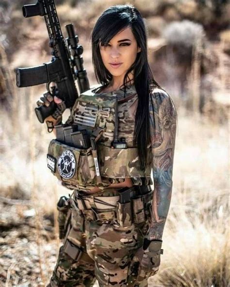 Military Girl Guerrero Ninja Alex Zedra Tough Girl Female Soldier