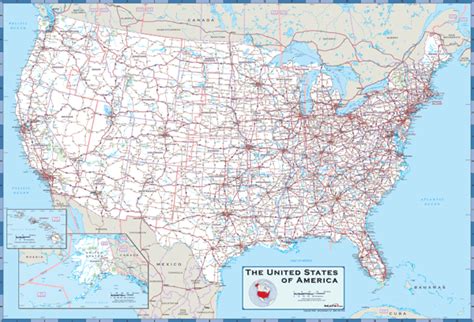 Usa Highway Wall Map By Mapsales