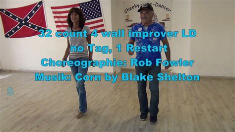 corn rob fowler line dance teach and demo youtube