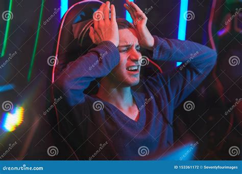 Gamer Devastated By Losing Stock Photo Image Of Puzzled 153361172