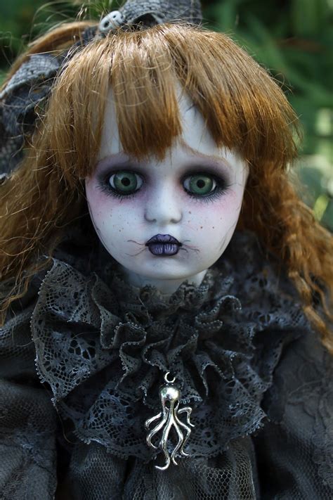 Ooak Gothic Porcelain Doll Repaint By A Gibbons Dma Goth Fairy Tale