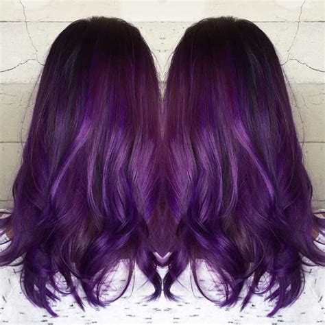 21 Bold And Trendy Dark Purple Hair Color Ideas Page 2