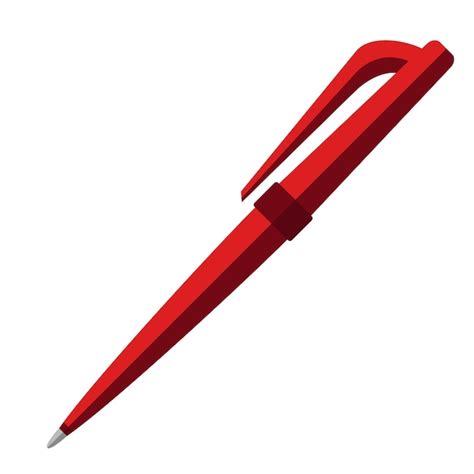 Premium Vector Red Pen