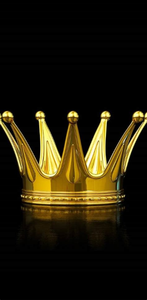Download Gold And Black King And Queen Crown Wallpaper