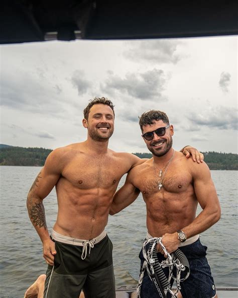 Zac Efron Posts Shirtless Photos Of Abs With Brother Dylan