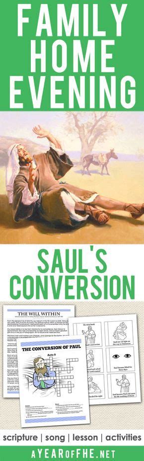 Try to remember, you always have to care for your child. Year 02 / Lesson 22: Saul's Conversion | Family home evening lessons, Family home evening, Fhe ...