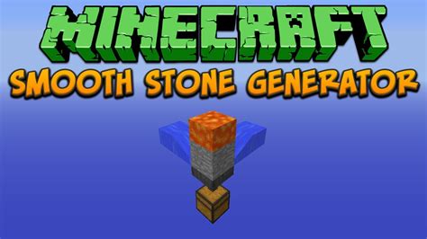 Minecraft Automated Smooth Stone Generator Tutorial Youtube