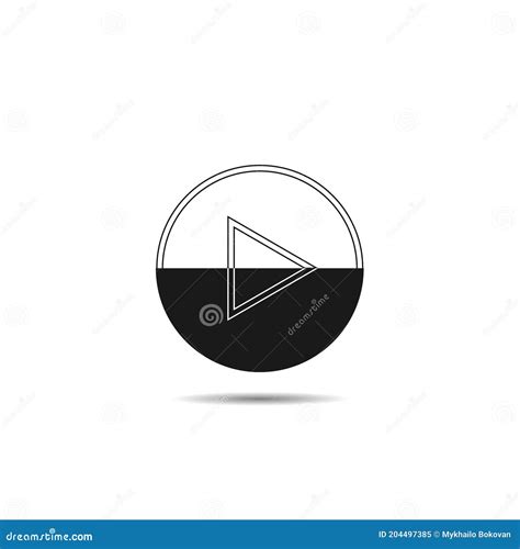 Play Button Template Stock Vector Illustration Of Internet 204497385