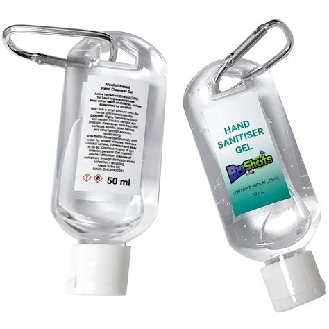 Ml Hand Sanitiser Gel With Carabiner Clip Hotline