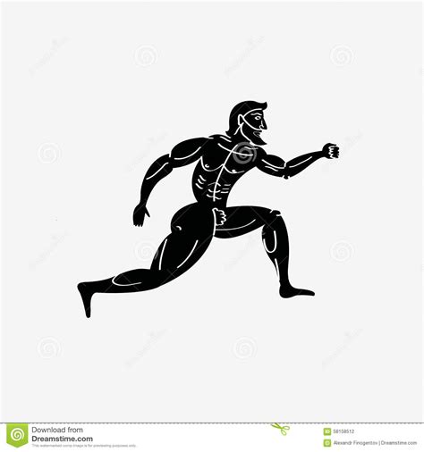Greek Athletes Seamless Vector Wallpaper CartoonDealer 4913322
