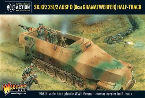Warlord Games Sdkfz 2512 Ausf D 8cm Granatwerfer Half Track Action