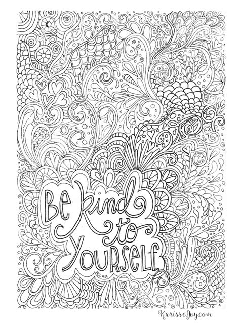 Printable Inspirational Quotes Coloring Pages Gallery | Free Coloring
