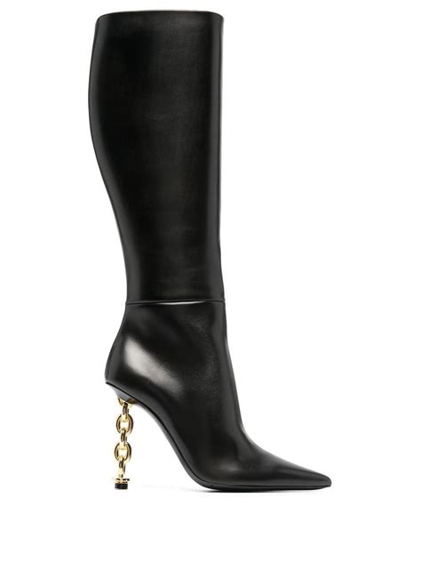 tom ford bota cano longo de couro farfetch tom ford shoes tom ford boots leather boots women